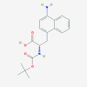 molecular formula C18H22N2O4 B1649103 3-(4-Aminonaphthalen-1-yl)-N-Boc-L-alanine 