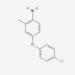 molecular formula C13H12ClNO B1649105 4-(4-氯苯氧基)-2-甲基苯胺 CAS No. 946743-01-7