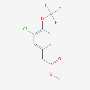 molecular formula C10H8ClF3O3 B1649107 Methyl 3-chloro-4-(trifluoromethoxy)phenylacetate 