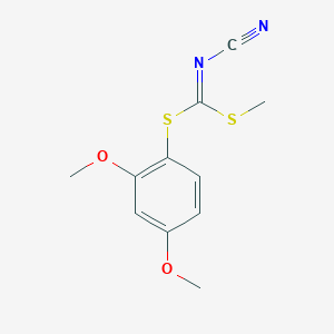 molecular formula C11H12N2O2S2 B1649116 (2,4-Dimethoxyphenyl)methyl-cyanocarbonimidodithioate 
