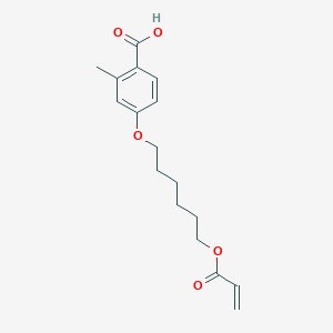 molecular formula C17H22O5 B1649127 2-Methyl-4-(6-prop-2-enoyloxyhexyloxy)benzoic acid 