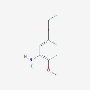 molecular formula C12H19NO B1649137 2-Methoxy-5-tert-pentylbenzenamine 