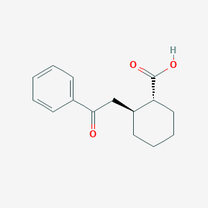 molecular formula C15H18O3 B1649140 反式-2-(2-氧代-2-苯乙基)环己烷-1-羧酸 CAS No. 27866-86-0