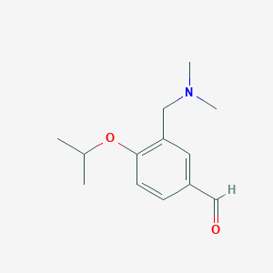 molecular formula C13H19NO2 B1649186 3-[(二甲氨基)甲基]-4-异丙氧基苯甲醛 CAS No. 947012-68-2