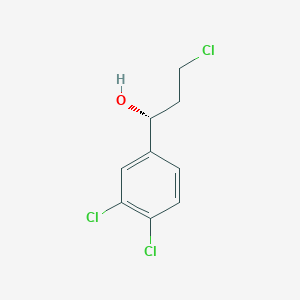 molecular formula C9H9Cl3O B1649226 (R)-3-氯-1-(3,4-二氯苯基)-丙醇 CAS No. 1233501-44-4