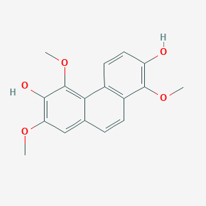 B1649284 2,6-Phenanthrenediol, 1,5,7-trimethoxy- CAS No. 118169-17-8