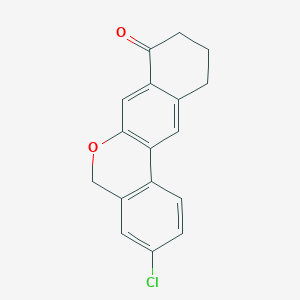 molecular formula C17H13ClO2 B1649298 3-氯-10,11-二氢-5H-二苯并[c,g]色烯-8(9H)-酮 CAS No. 1378388-20-5