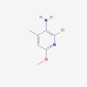 molecular formula C7H9BrN2O B164931 2-溴-6-甲氧基-4-甲基吡啶-3-胺 CAS No. 135795-51-6