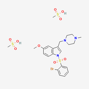 molecular formula C23H32BrN3O9S3 B1649310 SUVN-502 dimesylate CAS No. 1791396-46-7