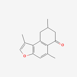 molecular formula C15H16O2 B1649313 1,5,8-Trimethyl-8,9-dihydro-7H-benzo[e][1]benzofuran-6-one CAS No. 183551-83-9