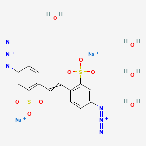 molecular formula C14H8N6Na2O6S2 B1649337 4,4'-二叠氮基二苯乙烯-2,2'-二磺酸四钠盐 CAS No. 2718-90-3