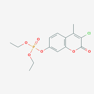 molecular formula C14H16ClO6P B164934 Coroxon CAS No. 321-54-0