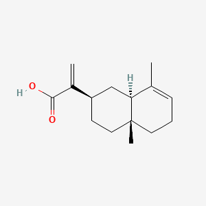 molecular formula C15H22O2 B1649340 2-[(2R,4aR,8aR)-4a,8-dimethyl-2,3,4,5,6,8a-hexahydro-1H-naphthalen-2-yl]prop-2-enoic acid CAS No. 28399-17-9