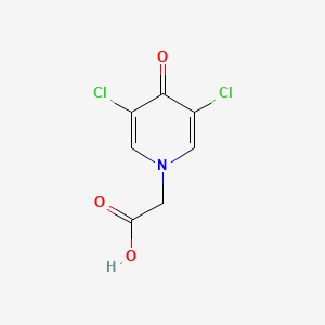 molecular formula C7H5Cl2NO3 B1649362 2-(3,5-Dichloro-4-oxopyridin-1(4H)-yl)acetic acid CAS No. 56187-37-2