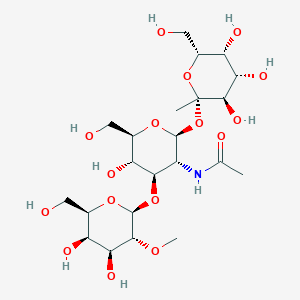 molecular formula C22H39NO16 B164939 Me-Me-Galp-nac-glup-galp CAS No. 130648-54-3