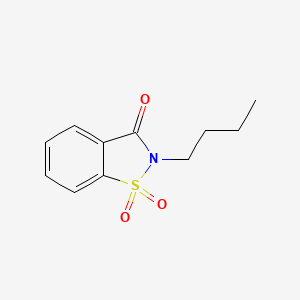 molecular formula C11H13NO3S B1649398 2-Butyl-1,1-dioxo-1,2-benzothiazol-3-one CAS No. 7499-96-9