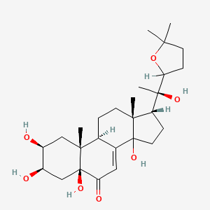 Cholest-7-en-6-one, 22,25-epoxy-2,3,5,14,20-pentahydroxy-, (2beta,3beta,5beta)-