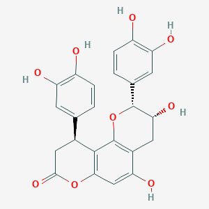 molecular formula C24H20O9 B1649418 金鸡纳碱Ib CAS No. 85022-69-1
