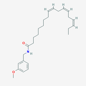 molecular formula C26H39NO2 B1649422 (9Z,12Z,15Z)-N-[(3-Methoxyphenyl)methyl]octadeca-9,12,15-trienamide CAS No. 883715-23-9