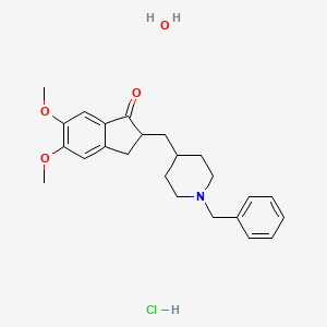 molecular formula C24H32ClNO4 B1649423 Hidrocloruro de donepezilo monohidratado CAS No. 884740-09-4