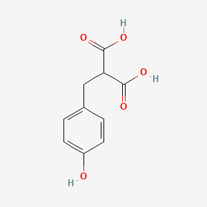 molecular formula C10H10O5 B1649427 Propanedioic acid, [(4-hydroxyphenyl)methyl]- CAS No. 90844-16-9