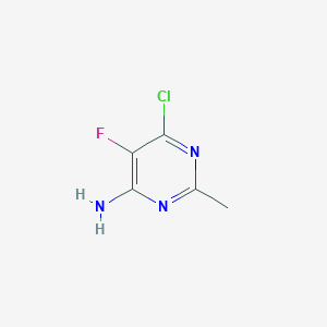 molecular formula C5H5ClFN3 B1649434 6-Chloro-5-fluoro-2-methylpyrimidin-4-amine CAS No. 943006-45-9