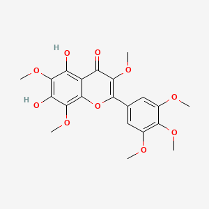 molecular formula C21H22O10 B1649437 5,7-二羟基-3,6,8,3',4',5'-六甲氧基黄酮 CAS No. 96887-18-2