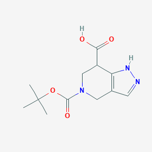 5-(tert-butoxycarbonyl)-4,5,6,7-tetrahydro-2H-pyrazolo[4,3-c]pyridine-7-carboxylic acid