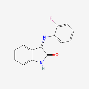 2H-Indol-2-one, 3-[(2-fluorophenyl)imino]-1,3-dihydro-