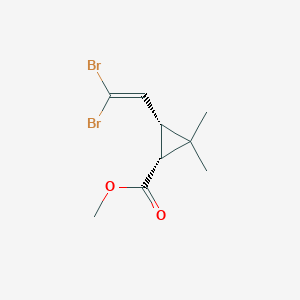 molecular formula C9H12Br2O2 B164945 （1R，3R）-3-（2,2-二溴乙烯基）-2,2-二甲基环丙烷-1-羧酸甲酯 CAS No. 113830-50-5