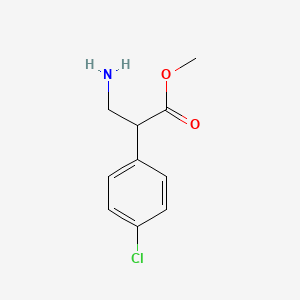 molecular formula C10H12ClNO2 B1649450 Methyl 3-amino-2-(4-chlorophenyl)propanoate CAS No. 1001227-83-3