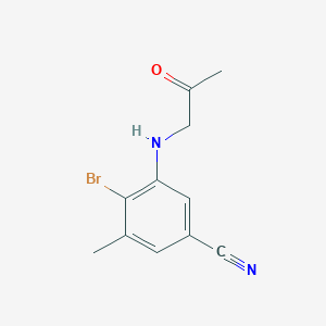 4-Bromo-3-methyl-5-[(2-oxopropyl)amino]benzonitrile