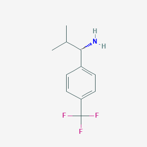 (S)-2-Methyl-1-(4-(trifluoromethyl)phenyl)propan-1-amine