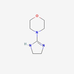 molecular formula C7H13N3O B1649472 4-(4,5-dihydro-1H-imidazol-2-yl)morpholine CAS No. 1006-82-2