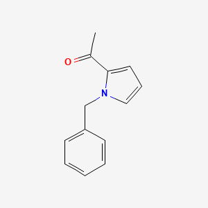 molecular formula C13H13NO B1649475 Ethanone, 1-[1-(phenylmethyl)-1H-pyrrol-2-yl]- CAS No. 100713-02-8
