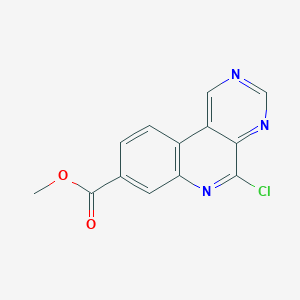 molecular formula C13H8ClN3O2 B1649515 5-氯嘧啶并[4,5-c]喹啉-8-羧酸甲酯 CAS No. 1009826-97-4