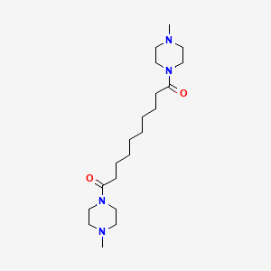molecular formula C20H38N4O2 B1649519 1,10-Bis(4-methylpiperazin-1-yl)decane-1,10-dione CAS No. 101077-11-6