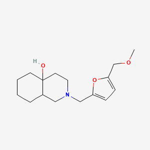 molecular formula C16H25NO3 B1649520 4-{[5-(Methoxymethyl)-2-furyl]methyl}-4-azabicyclo[4.4.0]decan-1-ol CAS No. 1011366-30-5