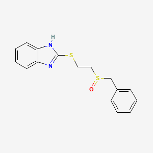 molecular formula C16H16N2OS2 B1649534 2-(2-Benzylsulfinylethylsulfanyl)-1H-benzimidazole CAS No. 1015845-53-0