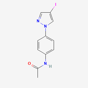 N-[4-(4-iodopyrazol-1-yl)phenyl]acetamide