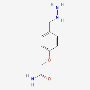 2-[4-(Hydrazinylmethyl)phenoxy]acetamide