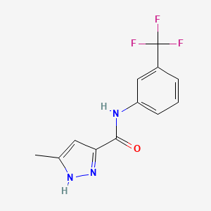 1H-Pyrazolecarboxamide, 5-methyl-N-(3-(trifluoromethyl)phenyl)-