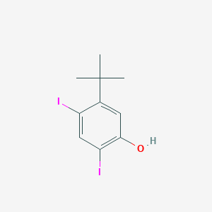 molecular formula C10H12I2O B1649548 5-叔丁基-2,4-二碘苯酚 CAS No. 1017608-26-2