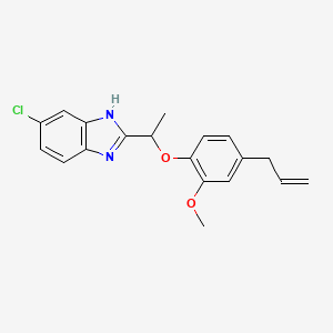 2-[1-(4-allyl-2-methoxyphenoxy)ethyl]-5-chloro-1H-benzimidazole