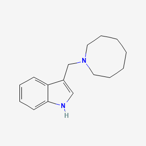 molecular formula C16H22N2 B1649565 Indole, 3-(hexahydro-1(2H)-azocinylmethyl)- CAS No. 101831-96-3