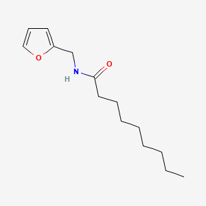 molecular formula C14H23NO2 B1649566 Nonanamide, N-(2-furfuryl)- CAS No. 101832-17-1