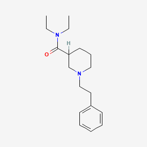 molecular formula C18H28N2O B1649570 N,N-Diethyl-1-phenethylnipecotamide CAS No. 101872-49-5