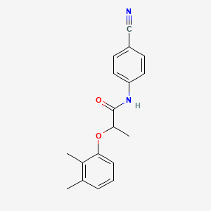 molecular formula C18H18N2O2 B1649581 N-(4-Cyanophenyl)-2-(2,3-dimethylphenoxy)propanamide CAS No. 1019521-51-7