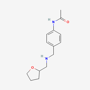 molecular formula C14H20N2O2 B1649588 N-[4-({[(oxolan-2-yl)methyl]amino}methyl)phenyl]acetamide CAS No. 1020968-57-3