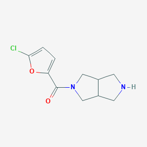 molecular formula C11H13ClN2O2 B1649620 AZD 1446;3-(5-Chloro-2-furoyl)-3,7-diazabicyclo[3.3.0]octane CAS No. 1025007-04-8
